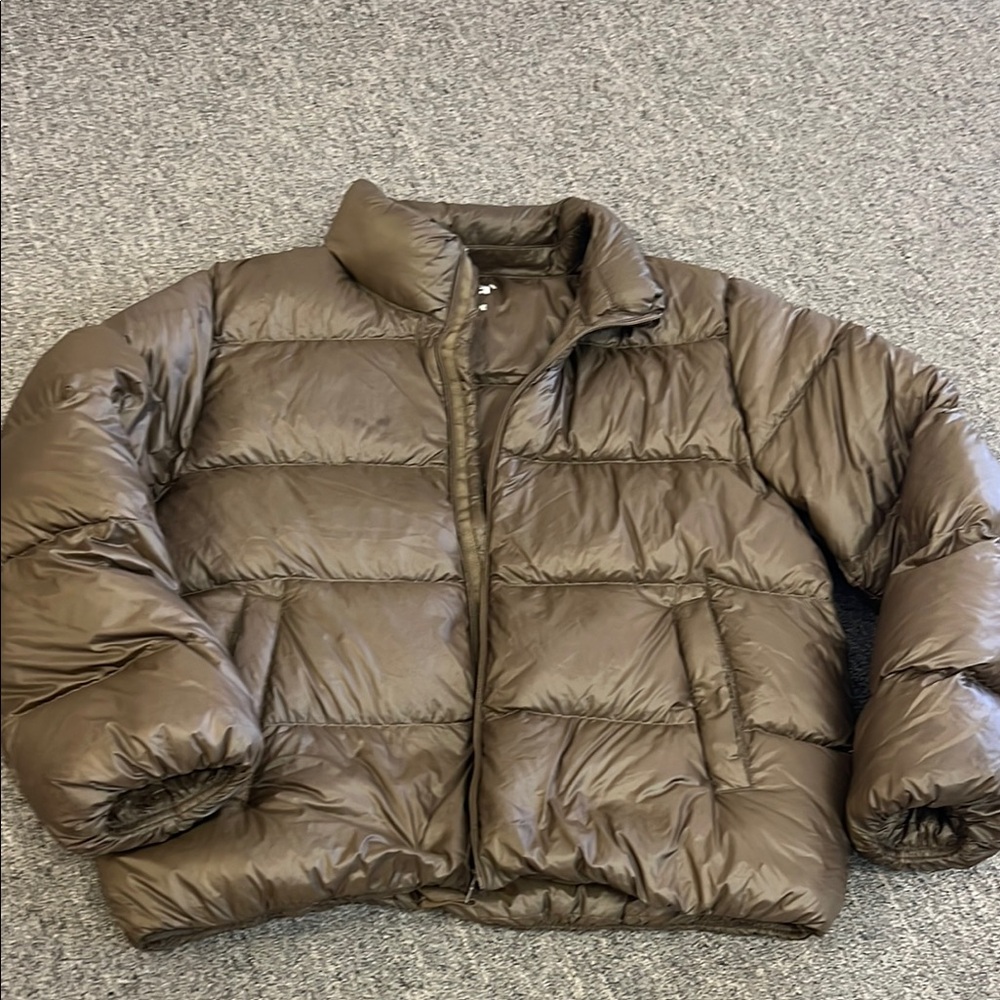 TNA Chocolate Packable Puffer Jacket